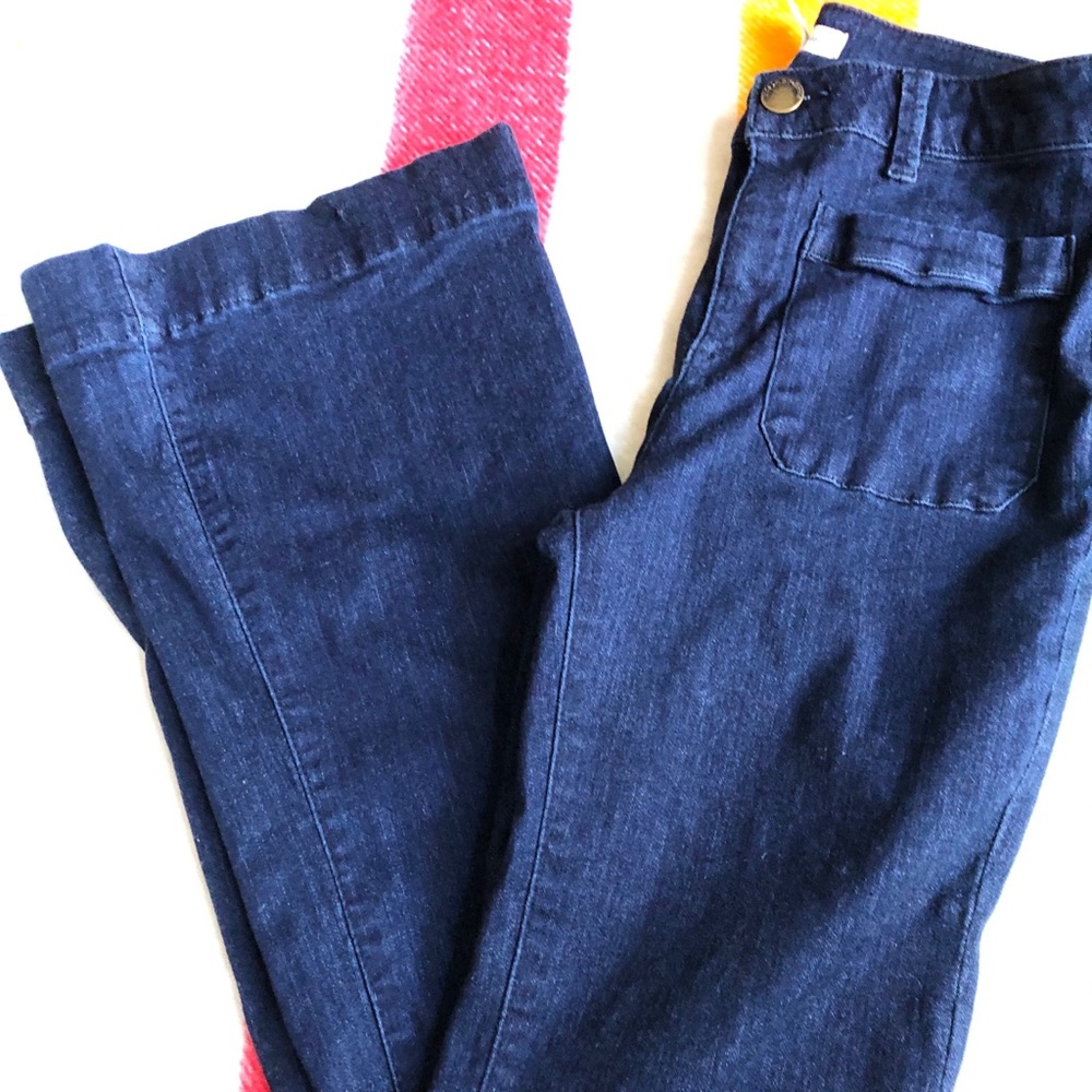 Sz 27 life in progress wide leg high rise jeans